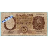 ราคา ธนบัตรอาร์เจนตินา 5 Pesos ปี 1960 (24762440424)