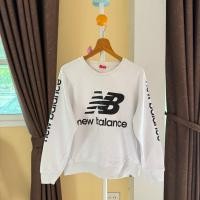 ราคา ☑️ New balance sweater มือสอง สีขาวสวย (27943706809)