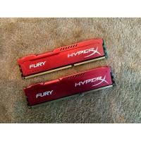ราคา 8GB (4GBx2) DDR3/1600 RAM PC (แรมพีซี) KINGSTON HyperX FURY RED (HX316C10FRK2/8) (51602014645)