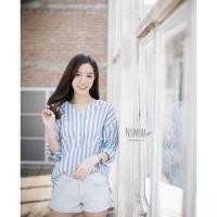ราคา Numsha_brand เสื้อลายทางสีฟ้า (19337697475)