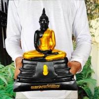 ราคา NMT8 หลวงพ่อพระพุทธโสธร สีนิลดำจีวรทอง หน้าตัก5นิ้ว งานเรซิ่นผสมผงมวลสารศักดิ์สิทธิ์จากองค์หลวงพ่อ (22275879960)