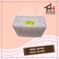 ราคา (75 ชุด) สีเหลือง HEX BOLT NUT M14 X 40 M14X40 KEY 19 MM (58105915712)