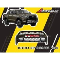 ราคา TOYOTA REVO ROCCO 2020 2021 2022 2023 กระจังหน้า สีดำด้าน โลโก้ TRD แดง และ โลโก้ TOYOTA บรอน (8172545250)