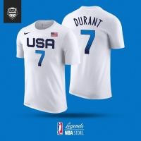 ราคา เสื้อบาสเก็ตบอลผู้ชายและผู้หญิง NBA เสื้อยืดบาสเก็ตบอล USA Basketball 2021 No. เสื้อยืดบาสเก็ตบอล 7 Kevin Durant NBA (41672723817)