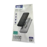 ราคา แบตสำรอง 10000แอมป์ mAh เพาเวอแบงค์ Energy EM1 มีสายในตัว Fast charge 2.1A มีไฟฉาย led lighting Powerbank พาวเวอร์แบงค์ (29404092217)