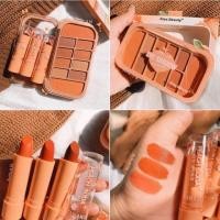 ราคา เซตโทนส้มอิฐ kiss beauty ลิปแมท อายแชโดว์ & บลัชออน โทนส้มอิฐ k999 (7132808568)