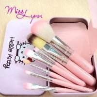 ราคา แปรง Hello kitty set แต่งหน้าคิตตี้ ชมพู 7 ชิ้น (427491783)
