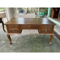 ราคา โต๊ะทำงานไม้สัก โต๊ะผู้บริหาร ขนาดใหญ่ กว้าง 150 x ลึก 80 x สูง 80 cm. Large Table Wooden Work Desk, Teak Wooden Table (41378640114)