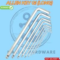 ราคา ALLEN KEY GI (LONG) 1MM/1.5MM/2MM/3MM/4MM/5MM/6MM/8MM/10MM (49203305835)