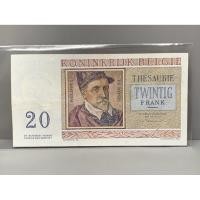 ราคา ธนบัตรรุ่นเก่าของประเทศเบลเยียม ชนิด20Frank ปี1956 (42407781702)