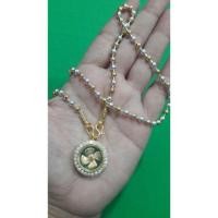 ราคา จี้กังหันล้อมเพชรฝังหยกสีเขียวพร้อมสร้อยคอ2กษัตริย์18" (854383903)