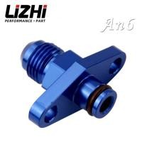 ราคา LIZHI RACING - High Quality AN6 Fuel Rail Pressure Regulator Adapter Blue for NISSAN TOYOTA SUBARU (50654105773)