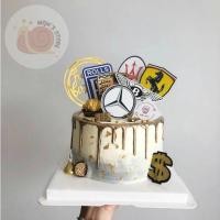 ราคา Combo of 5 Car Logo Set - อุปกรณ์เค้กวันเกิดและตกแต่งเค้ก (50006120009)