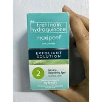 ราคา น้ำยาลอกผิวหน้า ลดหัวสิว จุดด่างดำ Maxi-Peel Exfoliant Solution สูตร 2 สิวปานกลาง 6-10 เม็ด(60ml) Tretinoin Hydroquinone (14553880146)