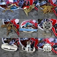 ราคา US ป้ายโลหะ Army Golden Collar ดอกไม้ Marine Corps Silver Skill Badge หมวก Badge Epaulet ฟิล์มโทรทัศน์ Props (41279809808)