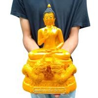 ราคา พระเจ้าแสนคำเมือง วัดปันเสา พระพุทธรูปคู่บ้าน จังหวัดเชียงใหม่ เนื้อเรซิ่น สีน้ำทอง ขนาดหน้าตัก 5 นิ้ว สูง 9 นิ้ว (19862743531)