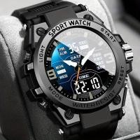 ราคา Spring Outdoor Multi-Sport Chronograph Quartz Watch Alarm Luminous Date Men (51807103910)