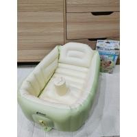 ราคา อ่างอาบน้ำเป่าลม Richell รุ่นมีปั้มในตัว มือสอง (42122671367)