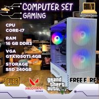 ราคา คอมพิวเตอร์ครบชุด Core-i7 / Ram16GB / SSD 240GB / GTX1050Ti 4GB ทำงาน,เล่นเกม PUBG,Freefire,GTAV,Valoran -ComSciComZone (42273374206)