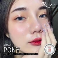 ราคา คอนแทคเลนส์ ❤️ขนาดบิ๊กอาย❤️Pony (Rozelens) สี : Brown / Gray (20580272189)