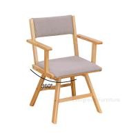 ราคา Evergreen Furniture เก้าอี้หมุนไม้ยางพารา หมุนได้ 360 องศา ไม้ยางแท้ 100% หุ้มเบาะผ้า รหัส C-SSRC360 (41363872777)