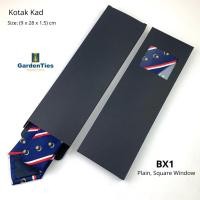 ราคา กล่องเนคไท Kotak Kad (BX1- Plain, Square Window), กล่องเนคไท, Kotak Hadiah Tali Leher (22744557715)