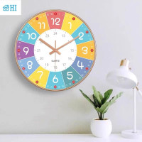 ราคา 【ขายดี】นาฬิกาแขวนเงียบ นาฬิกาอนุบาล นาฬิกาแขวนผนัง Early Education โดยไม่ต้องเจาะผนัง สําหรับห้องนั่งเล่น ห้องนอนเด็ก (22868531579)