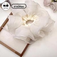 ราคา (พร้อมส่งในไทย) หนังยางมัดผมชีฟองขนาดใหญ่ สำหรับทรงหางม้า ทางบัน ดังโงะ สไตล์เจ้าหญิง สำหรับผู้ดี (43263873760)