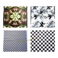 ราคา Cotton ผ้าฝ้าย 100% ลายพรางทหาร ตาราง หมากรุก ผ้าโพกหัว ผ้าเช็ดหน้า ผืนใหญ่ 20 นิ้ว (17323537357)