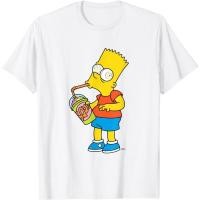 ราคา The Simpsons Bart Simpson Squishee Brain Freeze เสื้อยืดนุ่มหนา Premium (45201258155)