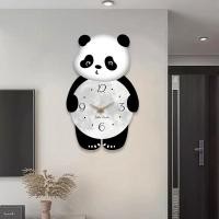 ราคา โรงงานขายส่ง Moon Panda นาฬิกาบ้านห้องนอนนาฬิกาการ์ตูนเด็กห้องนั่งเล่นนาฬิกาแขวนเงียบ No Punch (29467598341)