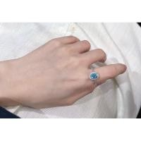 ราคา แหวนพลอยแท้ แหวนพลอยบลูโทพาซ พลอยสีฟ้า แหวนพลอย Blue Topaz (28257593634)