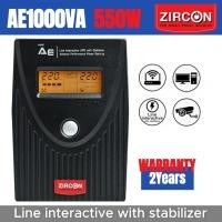 ราคา ZIRCON UPS เครื่องสำรองไฟ AE 1000VA/550W Line interactive with stabilizer 2 years warranty (27242591081)