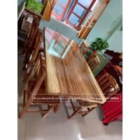 ราคา โต๊ะกินข้าวชุดใหญ่สีธรรมชาติ0874088644 (22364400193)