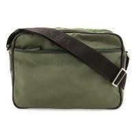 ราคา Prada Shoulder Bag Pochette Jacquard Nylon Leather Logo Used (57308460686)
