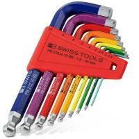 ราคา ชุดประแจหกเหลี่ยมสีรุ้ง หัวบอลสั้น 1.5-10 มม. NO.212H-10RB PB (19312975884)