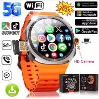 ราคา SimCard + กล้องหมุน Smart Watch U8 Ultra 4G/5G Cellular Card Smart Watch 3+32GB จอแสดงผล AMOLED 1.6 นิ้ว Wifi GPS กล้องบลูทูธ (56007693375)