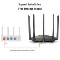ราคา Tenda AC6 1200Mbps เราเตอร์ไร้สาย WiFi แบบ 4 เสาอากาศ 2.4GHz / 5.0GHz Dual Band A (27284931198)