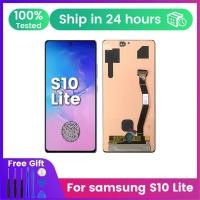 ราคา หน้าจอ Super AMOLED 6.7 "สําหรับ Samsung Galaxy S10 Lite G770F จอแสดงผล Lcd หน้าจอสัมผัสดิจิตอลพร้อมกรอบสําหรับ Samsung S10 Lite (58156720175)