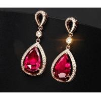 ราคา TANITTgems ต่างหูนากประดับพลอยทับทิมน้ำงามล้อมเพชรโคลนนิ่ง (8205250576)
