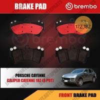 ราคา Brembo ผ้าเบรค PORSCHE CAYENNE 2003-2010 (ผ้าเบรค คาเยนน์ ปั๊ม 17Z 18Z 6 pot) [คู่หน้า, คู่หลัง] (18042193948)