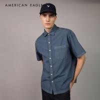 ราคา American Eagle Button-Up Poolside Shirt เสื้อเชิ้ต ผู้ชาย แขนสั้น (NMSH 015-2718-467) (24440415495)