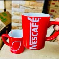 ราคา แก้วสีแดงเนสกาแฟในตำนานของแท้ คละลาย (28785008774)