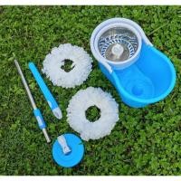 ราคา ไม้ถูพื้นหมุนได้ 360 องศา MAGIC Mop SPIN ผ้าทําความสะอาดพื้น ไม้ถูพื้นอัตโนมัติ (48750448310)