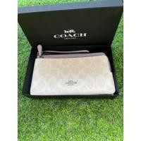ราคา พร้อมส่ง คล้องมือ Coach 2 Zip ไซส์ L Double Zip Wallet in signature canvas (25266847192)