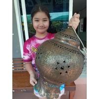ราคา โคมไฟแขวนทองเหลืองเก่าขนาดใหญ่ (12796461896)