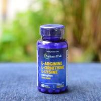 ราคา Tri Amino Acid L-Arginine L-Ornithine L-Lysine (3L) 60 Caplets เสริมสร้างโกรทฮอร์โมน (Puritan's Pride) (7644776418)