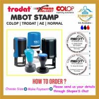 ราคา MBOT PROFESSIONAL TECHNOLOGIST I TECHNICIAN I BOARD OF TECHNOLOGIST STAMP I ROUND COP I RUBBER STAMP (47807948966)