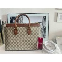 ราคา ❌soldout❌New Gucci GG Supreme Eden Top Handle Tote Bag Beige (40803538376)