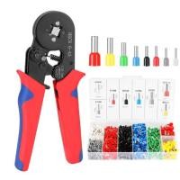 ราคา HSC8 6-4 CRIMPING TOOL CRIMPING ชุดเครื่องมือความแข็งสูง Crimper Plier 1200pcs ลวด Ferrules Crimp Ends Terminal (48653574284)